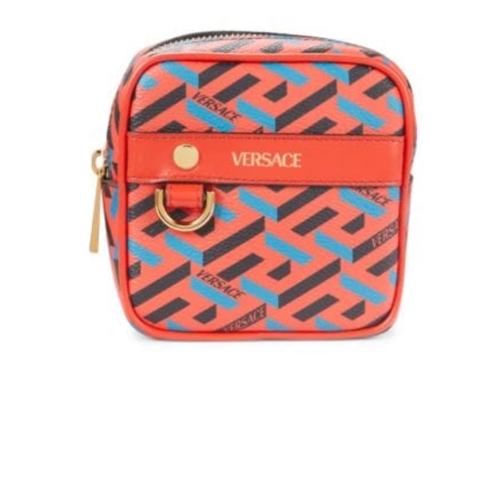 VERSACE
Logo Print Leather Pouch
ORANGE BLU , NO SIZE
